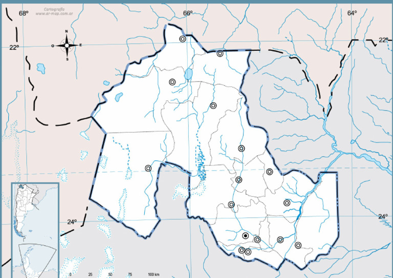 Mapa Con Division Politica de Jujuy | PDF