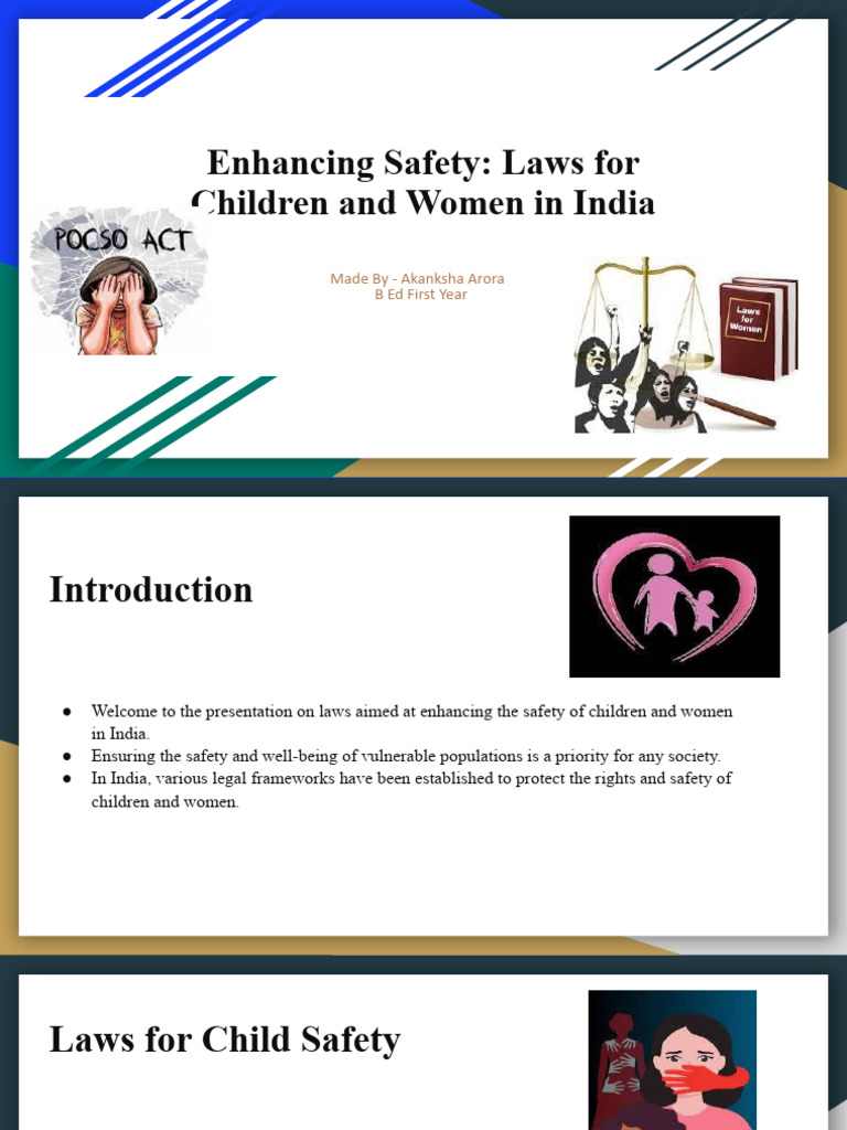Enhancing Safety_ Laws for Children and Women in India PDF Deviance