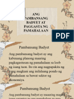 Pambansang Badyet at Paggasta NG Pamahalaan. March 6