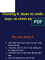 Chương 9 - Quản Trị Chiến Lược Và Chính Sách Giá