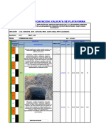 Registro de Excavacion: Calicata de Plataforma