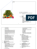 Susunan Ibadah Syukur Natal Sekolah