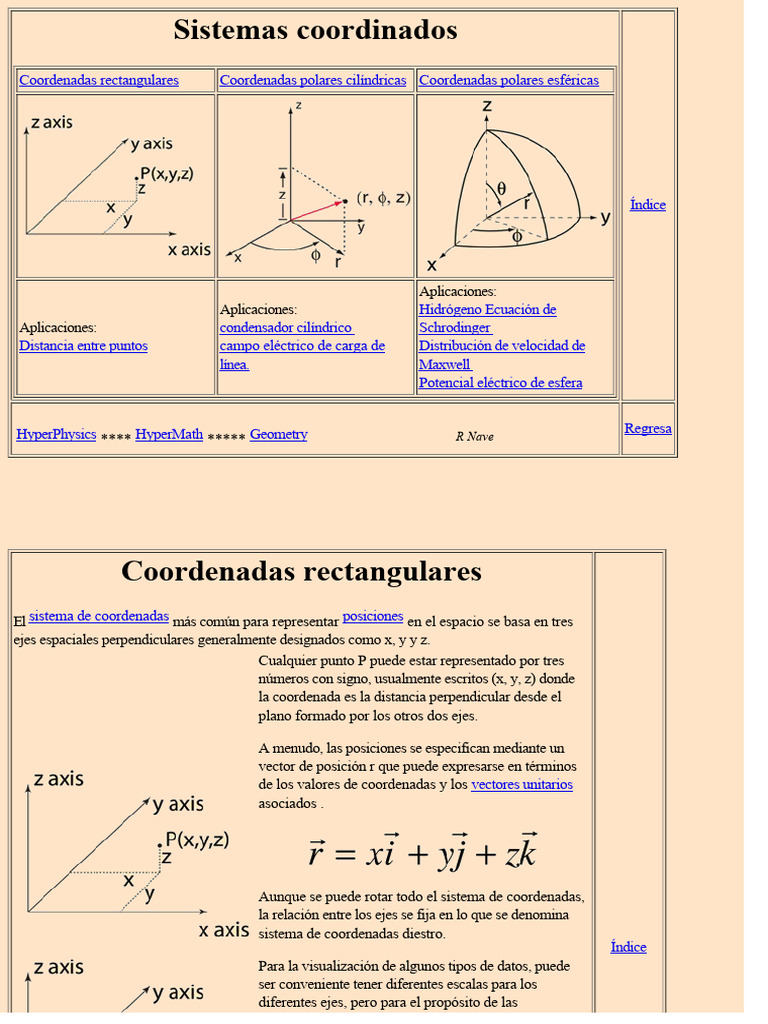 Coordinate System. Georgia University. | PDF | Sistema de coordenadas ...