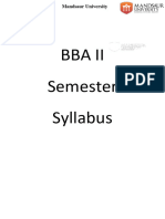 BBA II Sem Syllabus