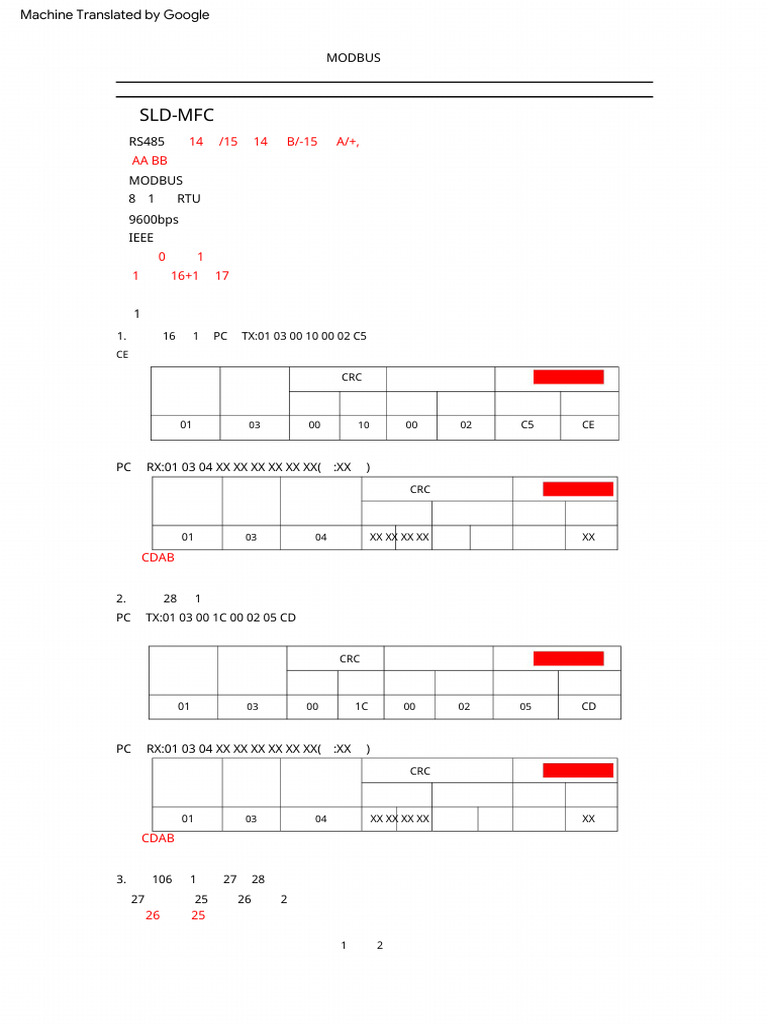 Modbus RTU over RS485 Communication | PDF | Internet Protocols