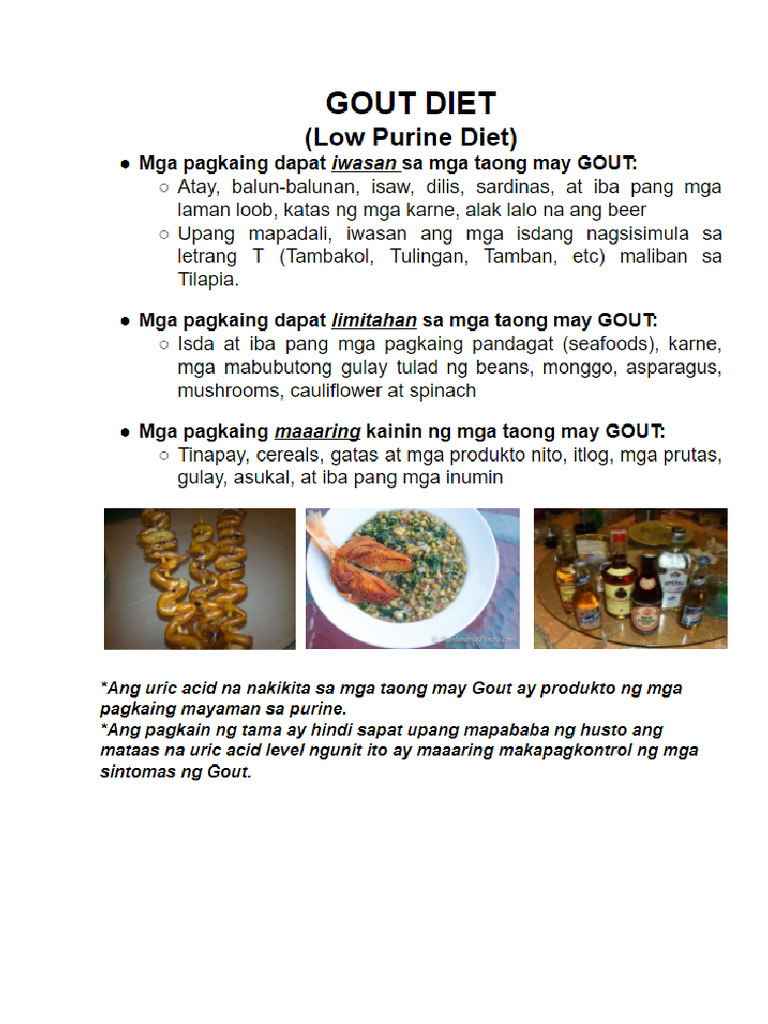 GOUT Diet | PDF