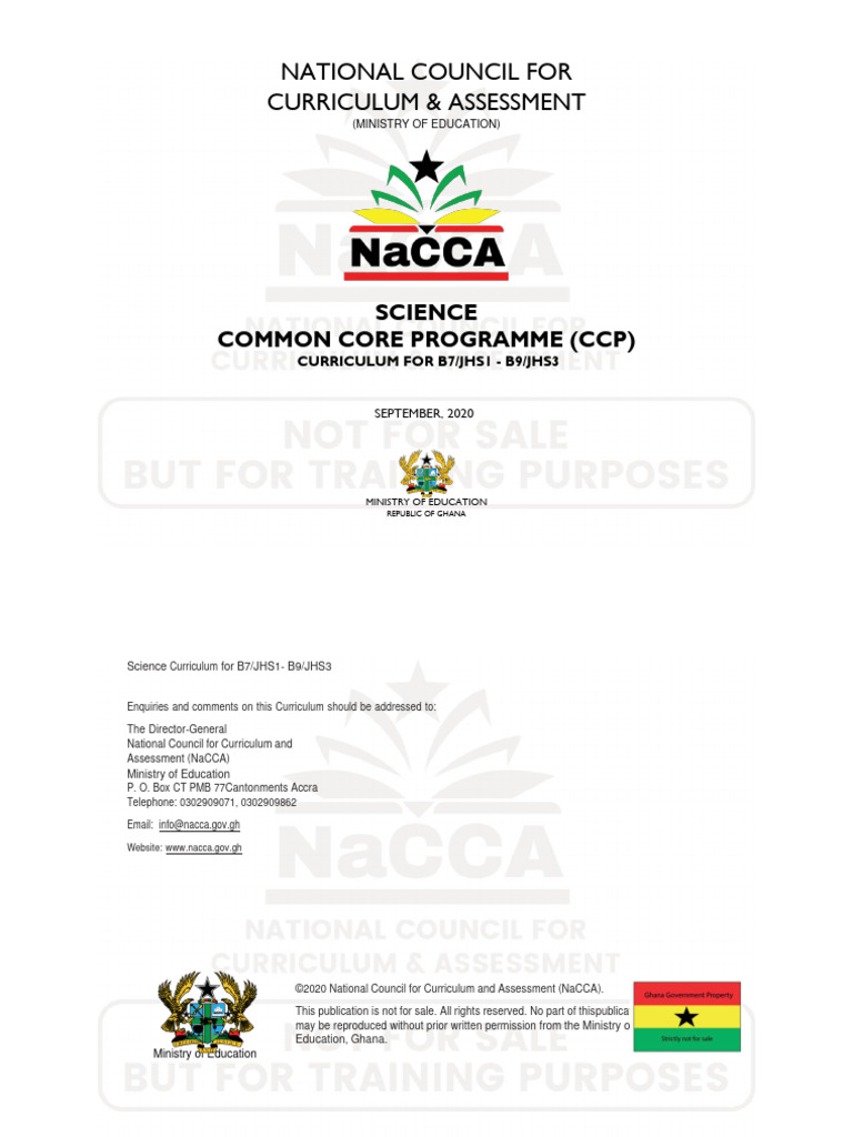 Science Curriculum for JHS in Ghana | PDF | Learning | Science