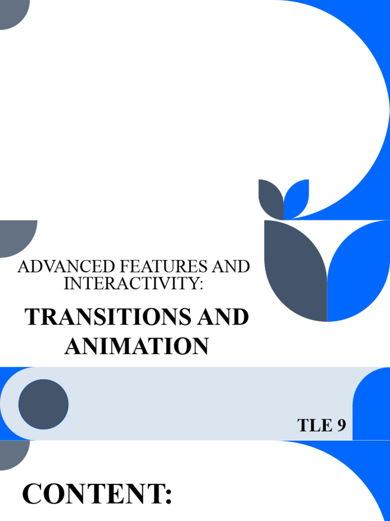 Advanced Features and Interactivity | PDF | Animation | Computing