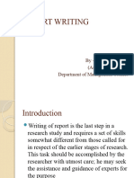 REPORT WRITING Updated
