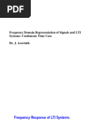 9 - Frequency Domain Representation of Signals and LTI Systems - Continuous Time Case