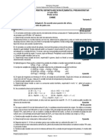 Chimie - Subiecte Definitivat 2021