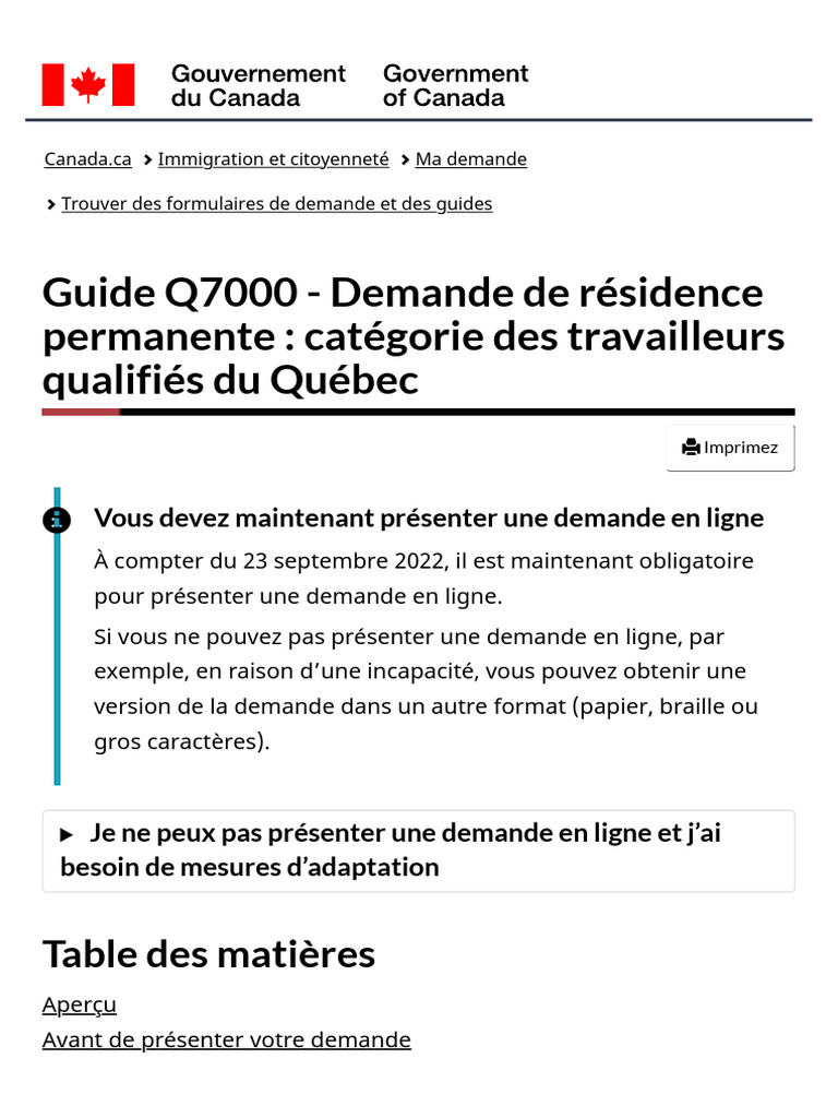Demande de résidence permanente Québec | PDF | Mariage | Doctorat