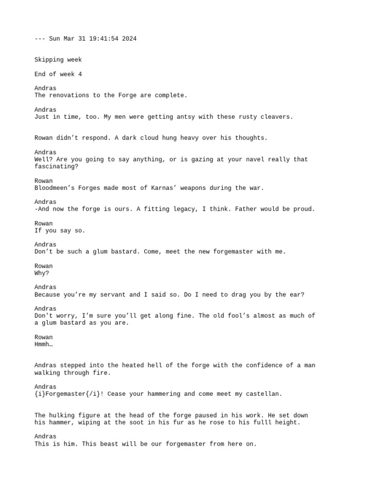 Game Log | PDF