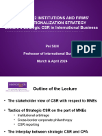 IFIS Lecture 6 Strategic CSR