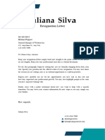 Juliana Silva: Resignation Letter