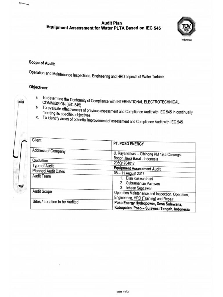 IEC 545 Guide For Comissioning, Operation & Maintenance of Hydraulic ...