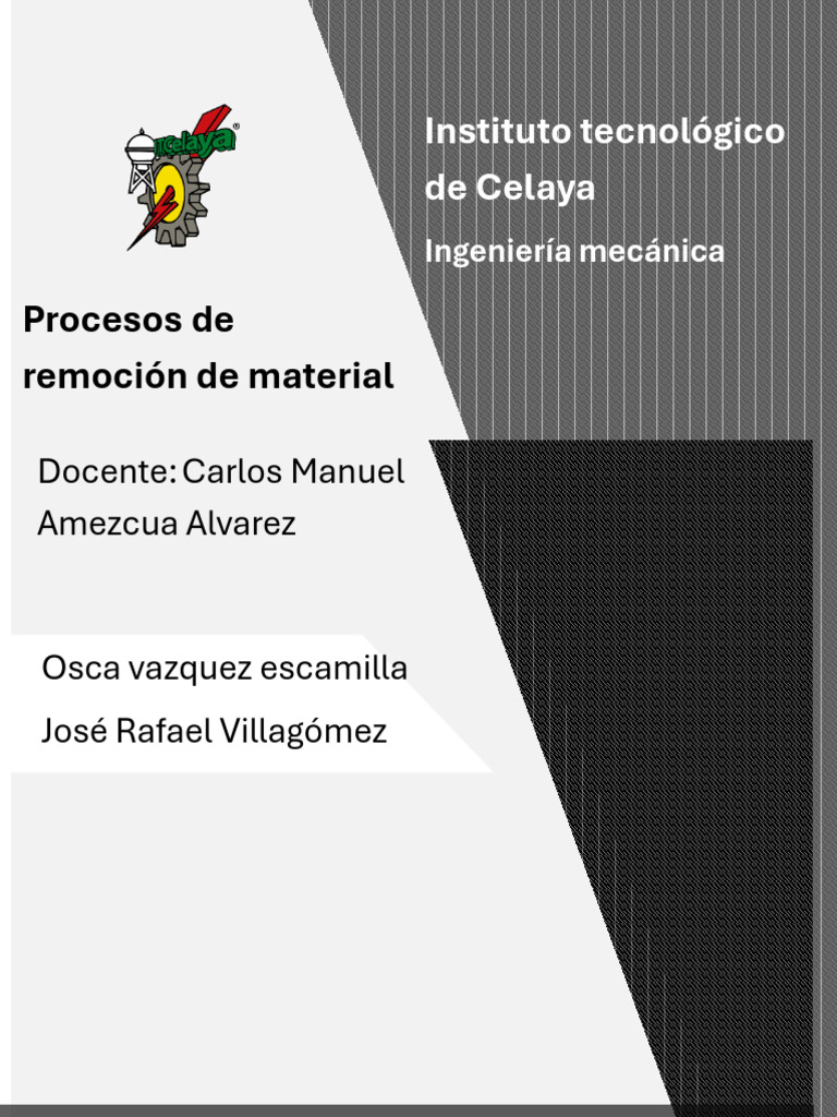 Procesos de Remoción de Material | PDF | Perforar | Mecanizado