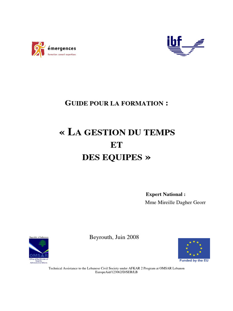 Gestion du Temps et des Équipes | PDF | Planification