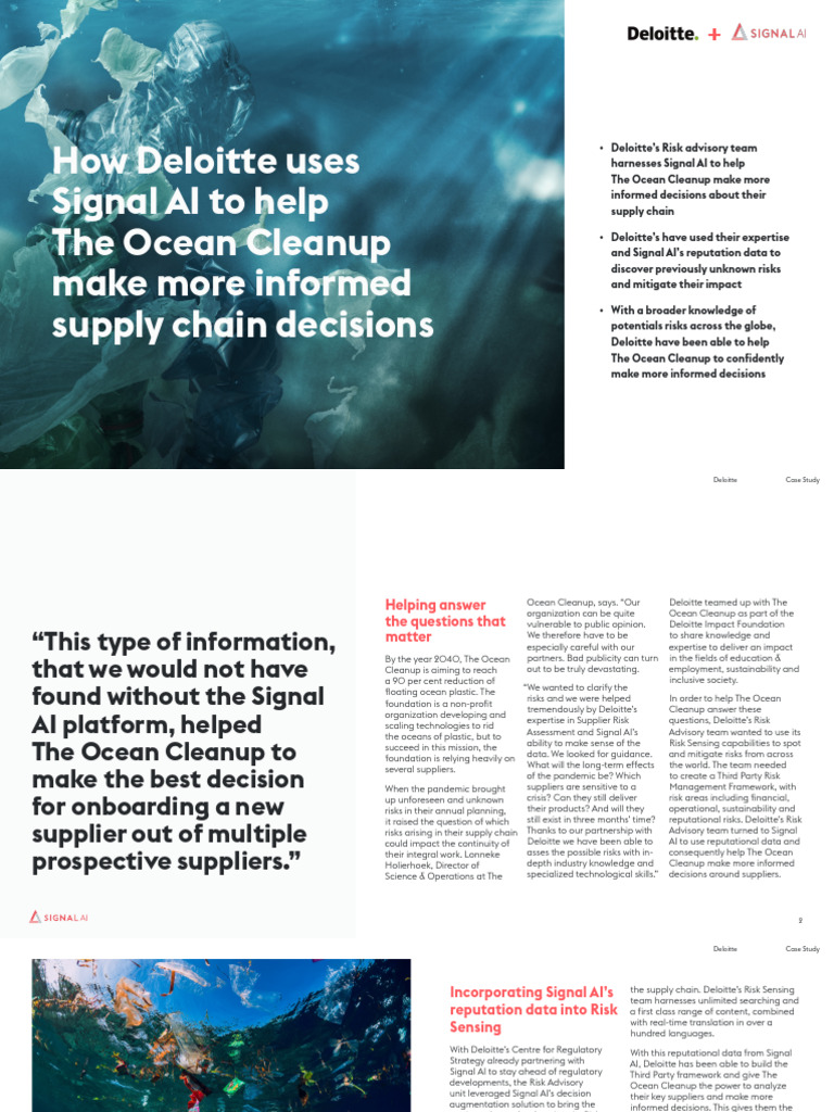 Deloitte's AI-Driven Risk Management for Supply Chain | PDF ...