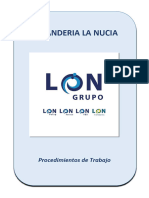 Procedimientos de Trabajo Grupo Lon