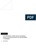 Solución Supuestos Prácticos Ley 3-2007, de 22 de Marzo, de Igualdad