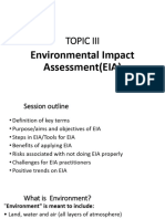 Topic 5; Environmental Impact Assessment