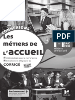 Corrige Metiers de LAccueil 1re-Tle BP - Ed 2020