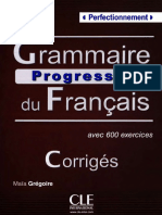 Progressive. du Français. avec 600 exercices. Corrigés. Maïa Grégoire