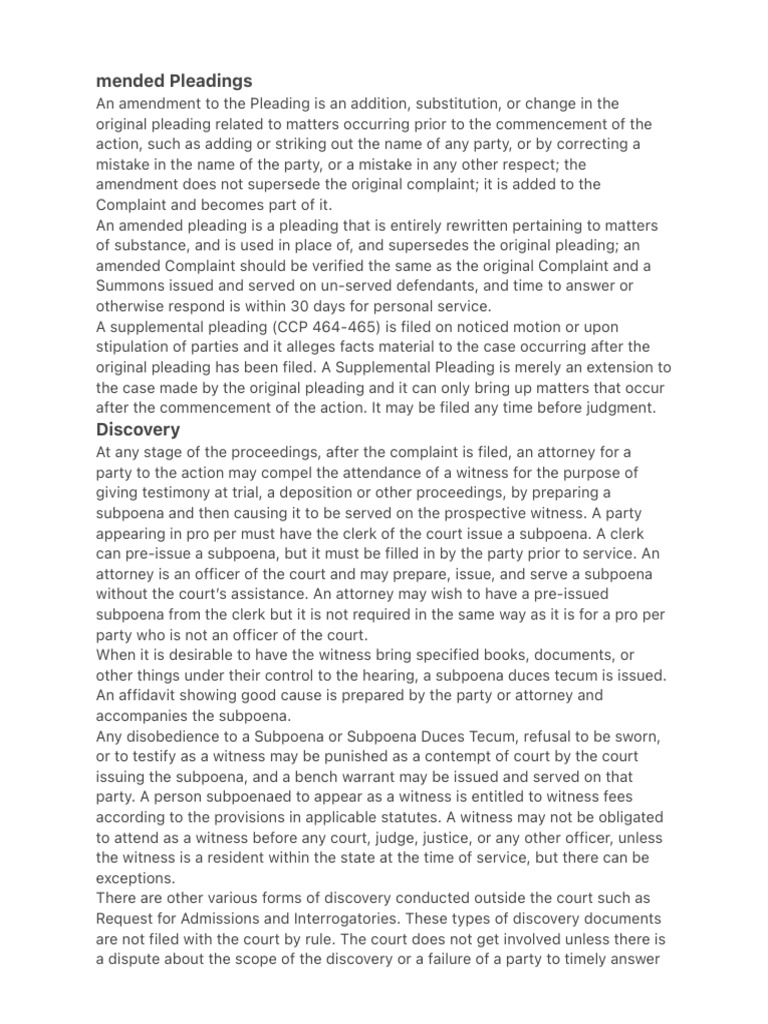 Mended pleadings pdf default judgment judgment law 