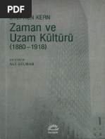 Stephen Kern - Zaman Ve Uzam Kültürü (1880-1918) | PDF