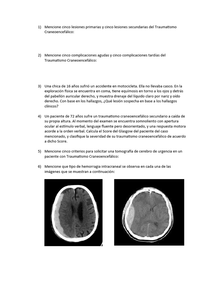 Autoevaluacion TCE | PDF