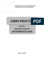 ANTEPRESCOLAR Ghid Practic Pentru Educatie Timpurie Anteprescolara 2023