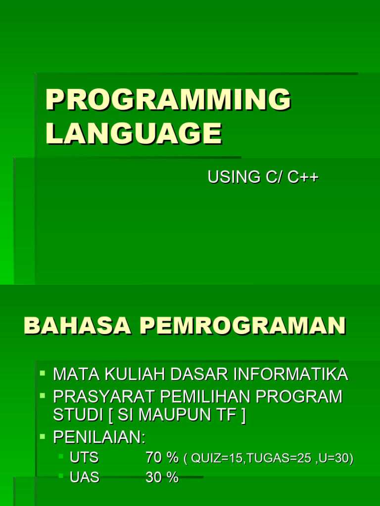 Dasar Pemrograman C/C++ | PDF