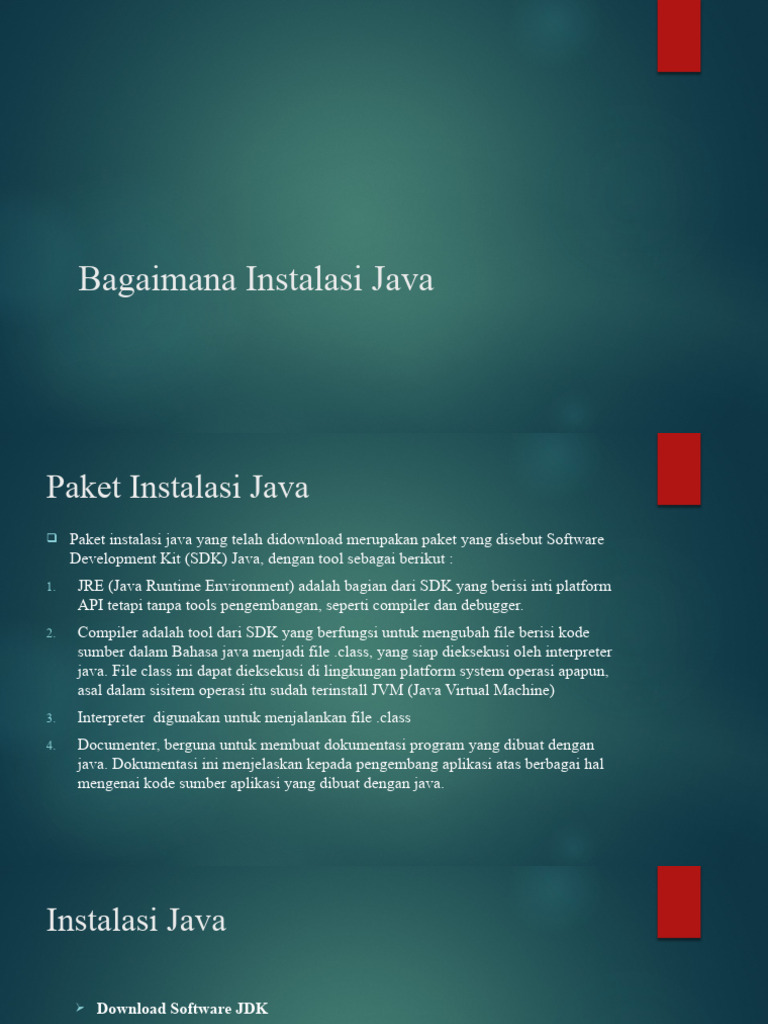 Panduan Instalasi JDK Java Lengkap | PDF