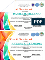Certificates Math