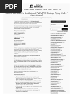 Methodstatementhq Com Method Statement For Drainage Piping PVC Upvc Underground Above Ground HTML