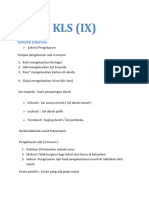 Ipa Biologi Kls (IX)