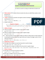 VIII NCERT 2023-24-1 Rational Numbers Notes WM