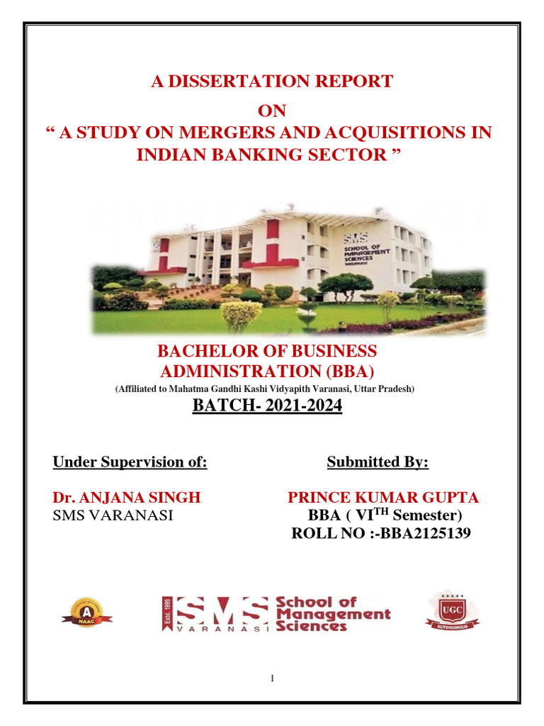 Mergers & Acquisitions in Indian Banking | PDF | Mergers And ...