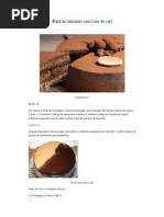 Bolo de chocolate com licor de café