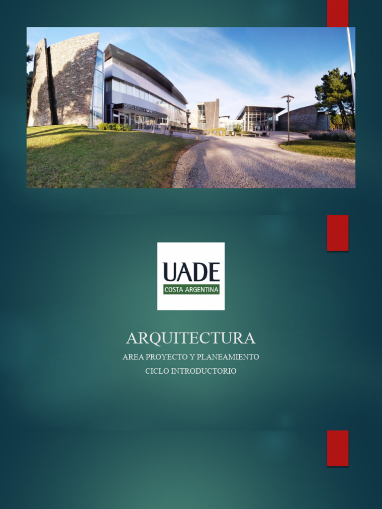 Clase 0 - Arquitectura Uade | PDF | Diseño | Laboratorios