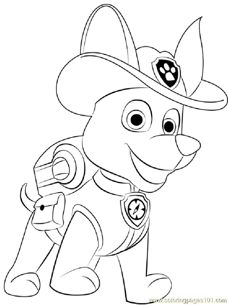 Tracker Coloring Page | PDF