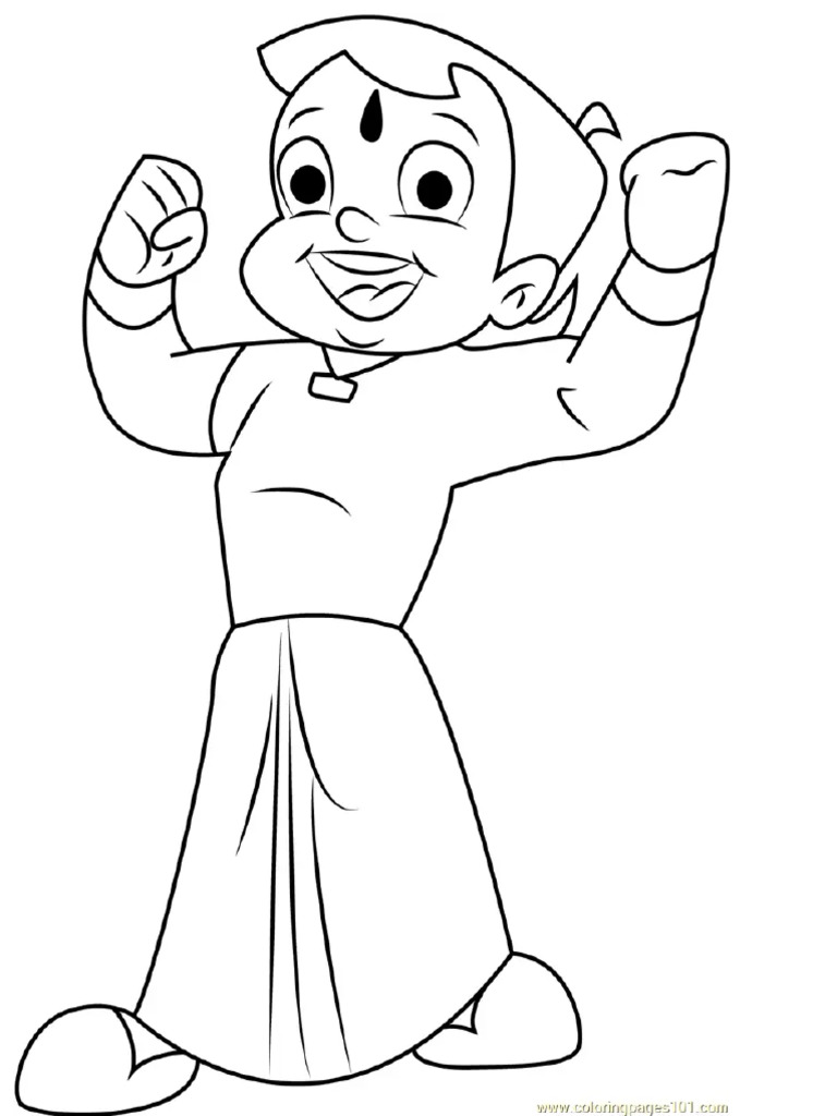 Happy-Chota-Bheem-coloring-page | PDF