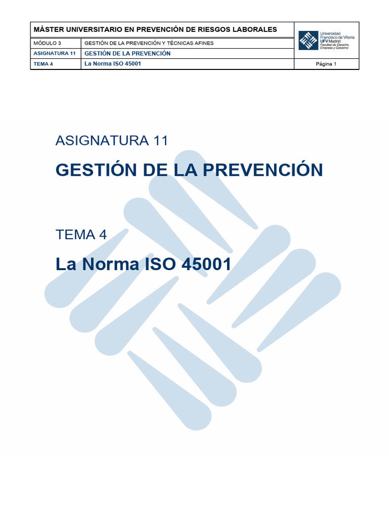 Norma ISO 45001: Gestión de Seguridad Laboral | PDF | Planificación