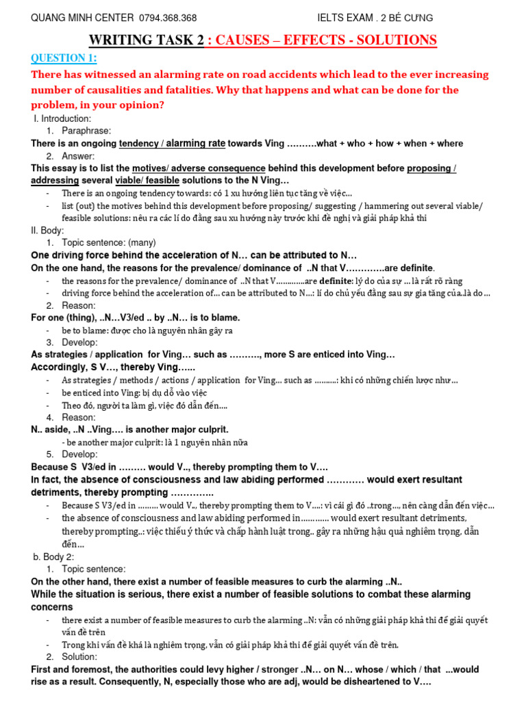 B15 Writing Task 2 Reason Effect Solution Download Free Pdf