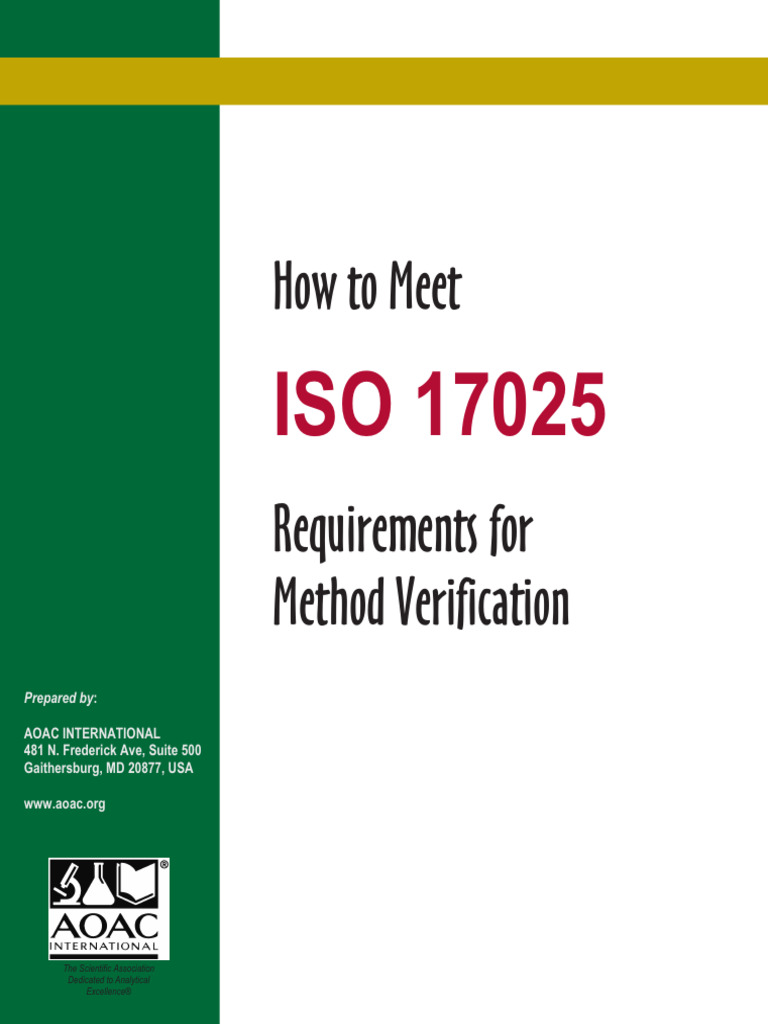 ISO 17025 Method Verification | PDF | Verification And Validation ...