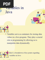 Variables of Java