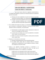 Semana 15. PRACTICA MERCADO DE BIENES Y SERVICIOS - ANALISIS DE OFERTA Y DEMANDA