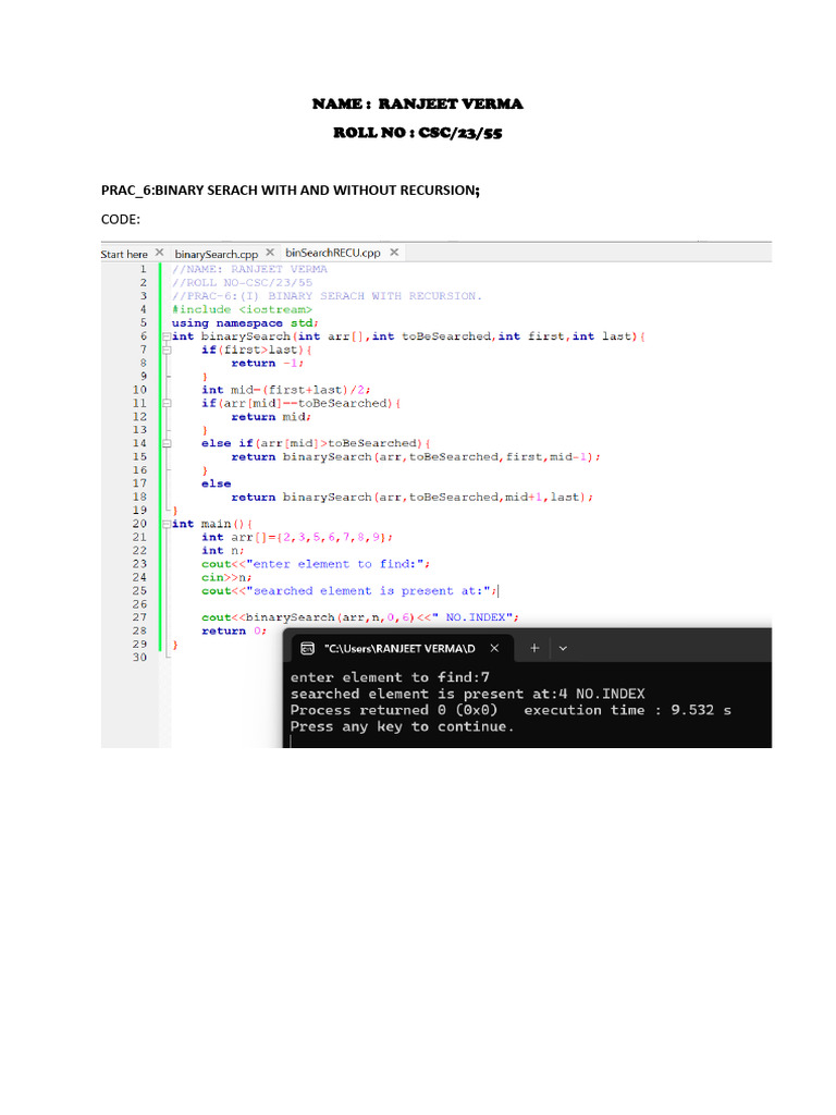 Prac 6 C++ | PDF