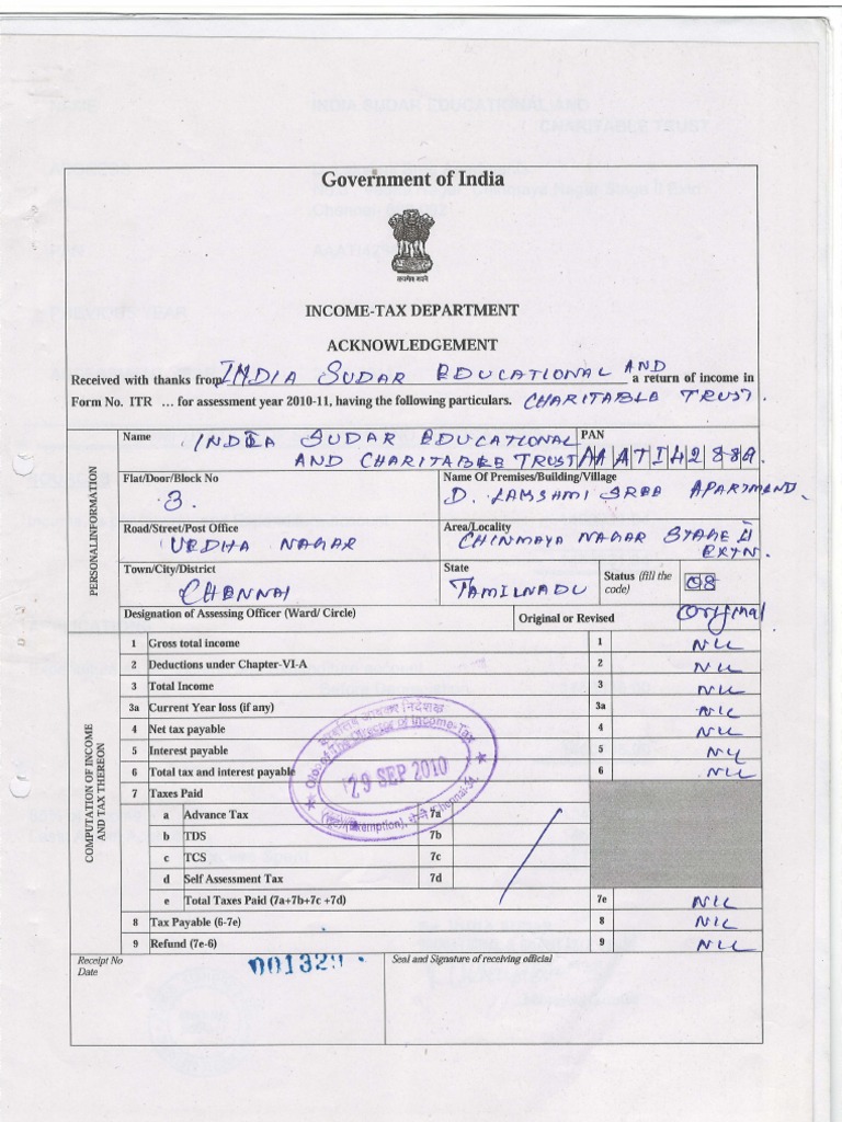 India Sudar TaxFile 2009-10 | PDF | Property | Economies